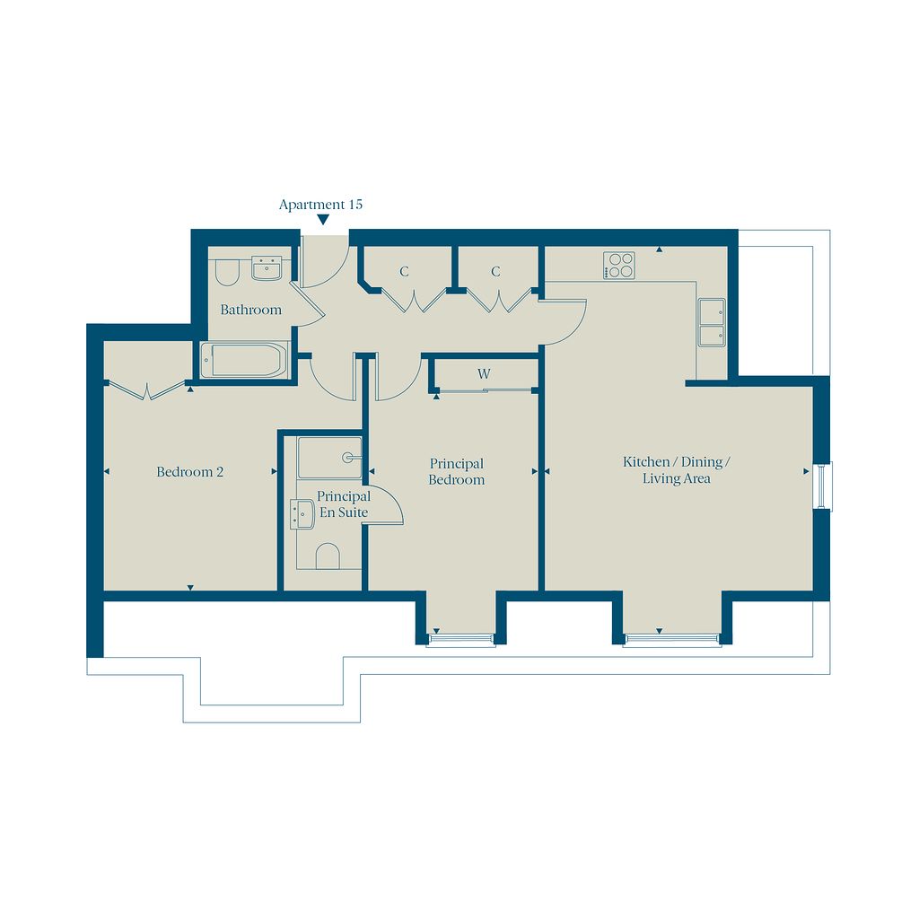 Meadow Court apartment 15png